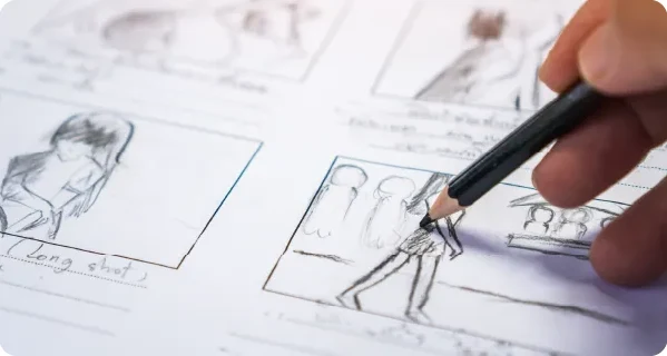 技術・製品の強みを整理した絵コンテからご提案