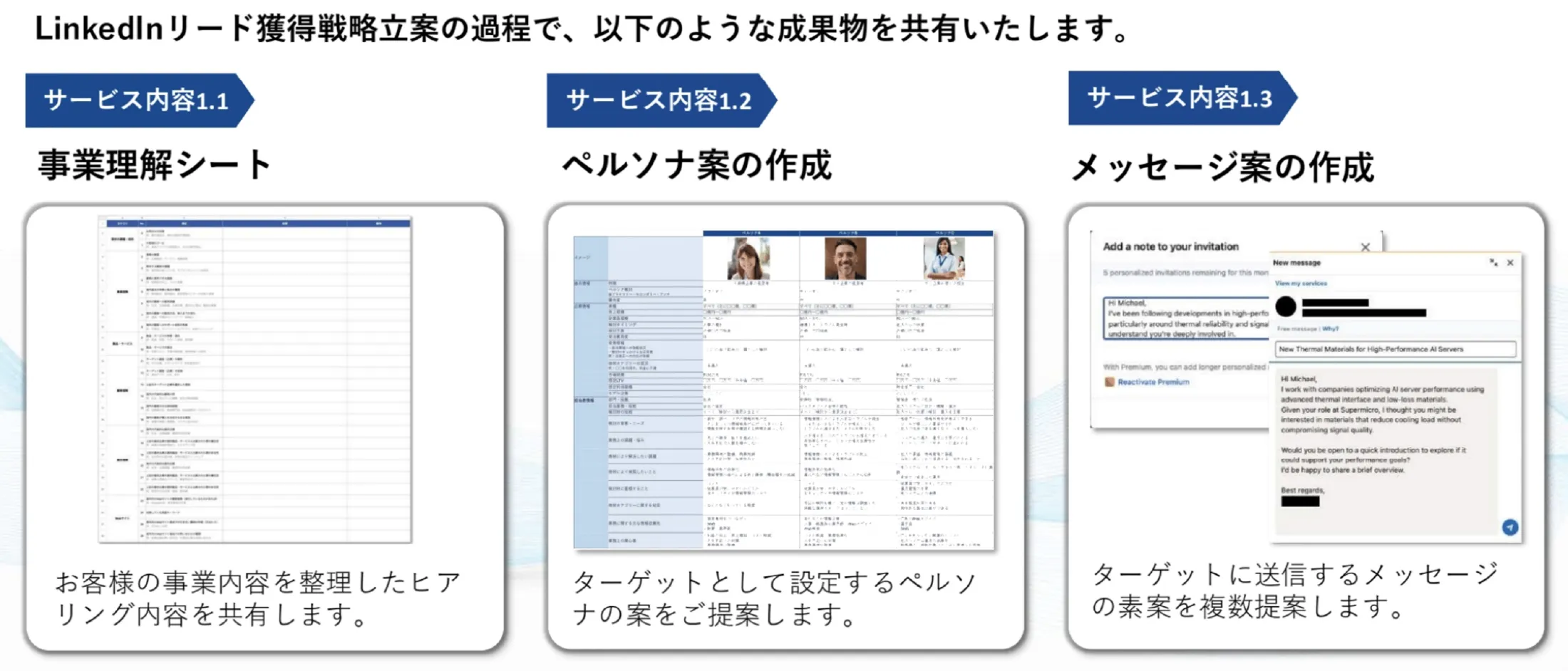 LinkedIn営業開拓支援