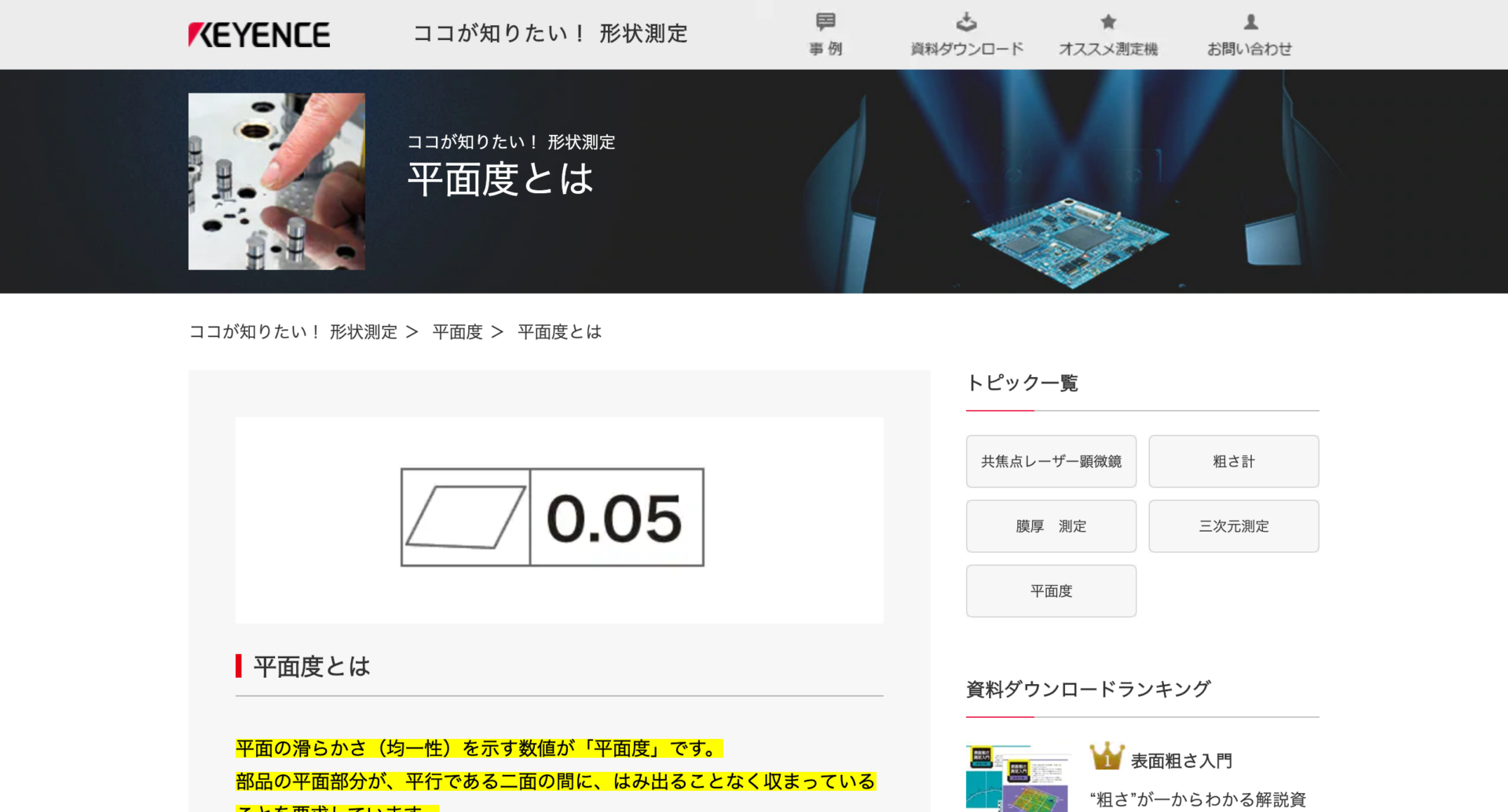 平面度とは